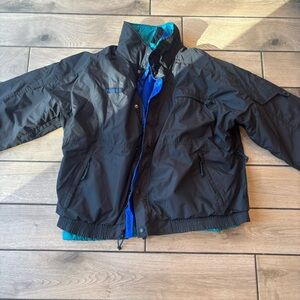 Vintage Columbia Bugaboo 3-in-1 Jacket Black Colorblock Ski Parka XXL